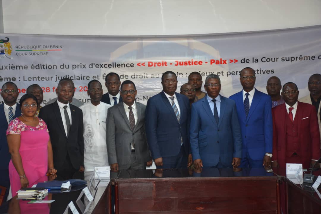 Lancement de la deuxième édition du Prix d’excellence Droit-Justice-Paix de la Cour suprême du Bénin